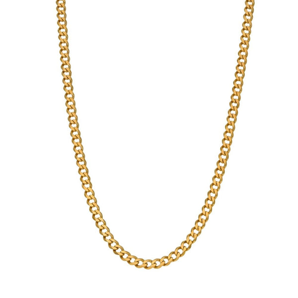 9ct Yelllow Gold Curb Link Chain - 23" - 9.0g