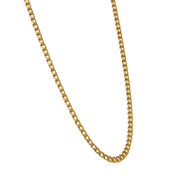 9ct Yelllow Gold Curb Link Chain - 23" - 9.0g