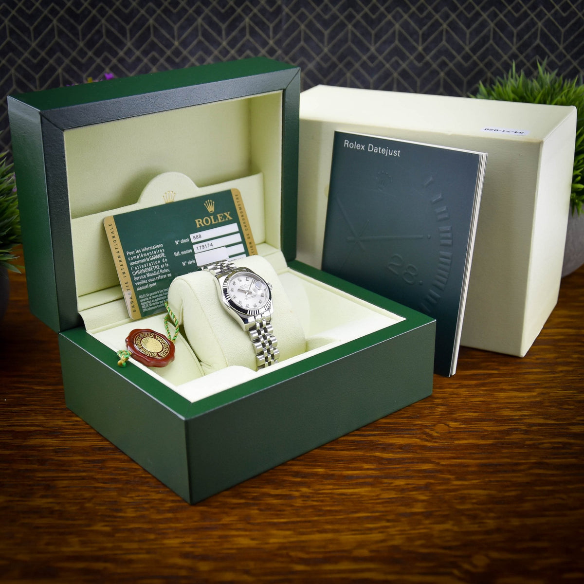Lady Datejust 179174 - Silver Diamond Dial - 2012