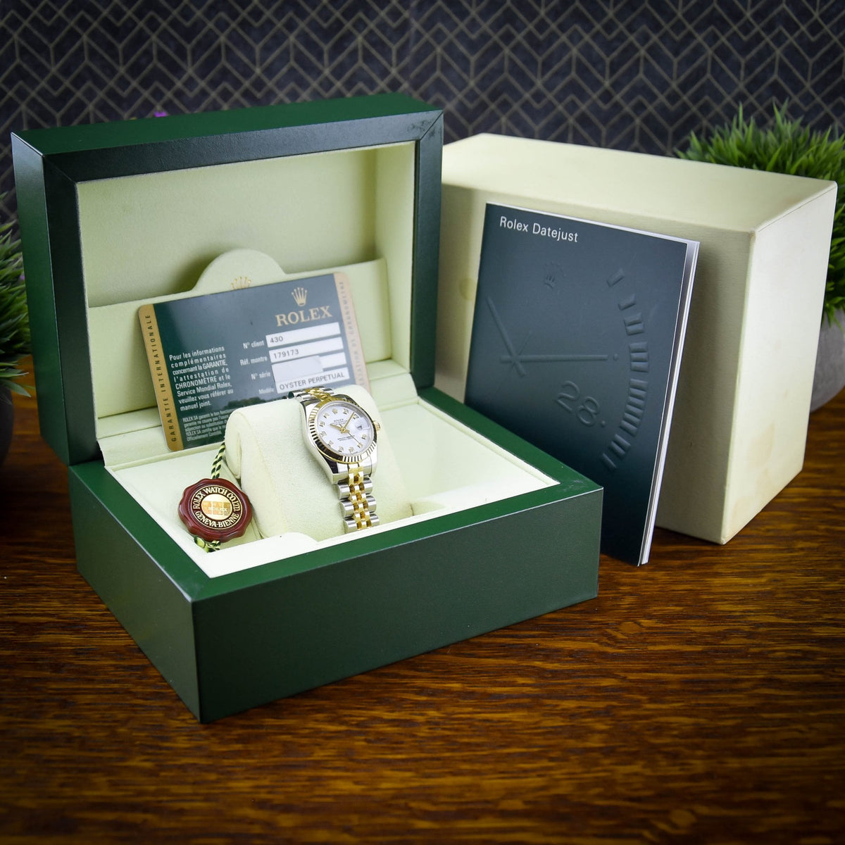 Lady Datejust 179173 - White Diamond Dial - 2014