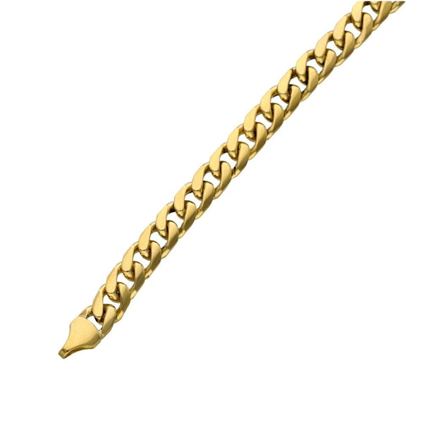 9ct Yellow Gold Curb Bracelet - 7.5 Inch - 17.0g
