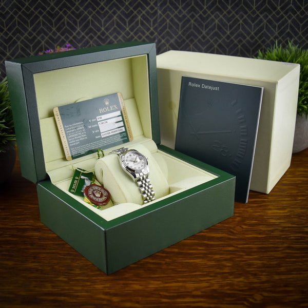Lady Datejust 179174 - Silver Diamond Dial - 2010