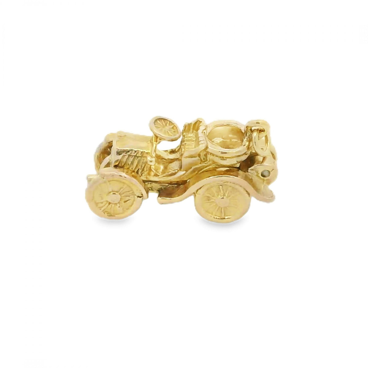 9ct Yellow Gold Motor Car Charm - 21x13x9mm - 5.3g