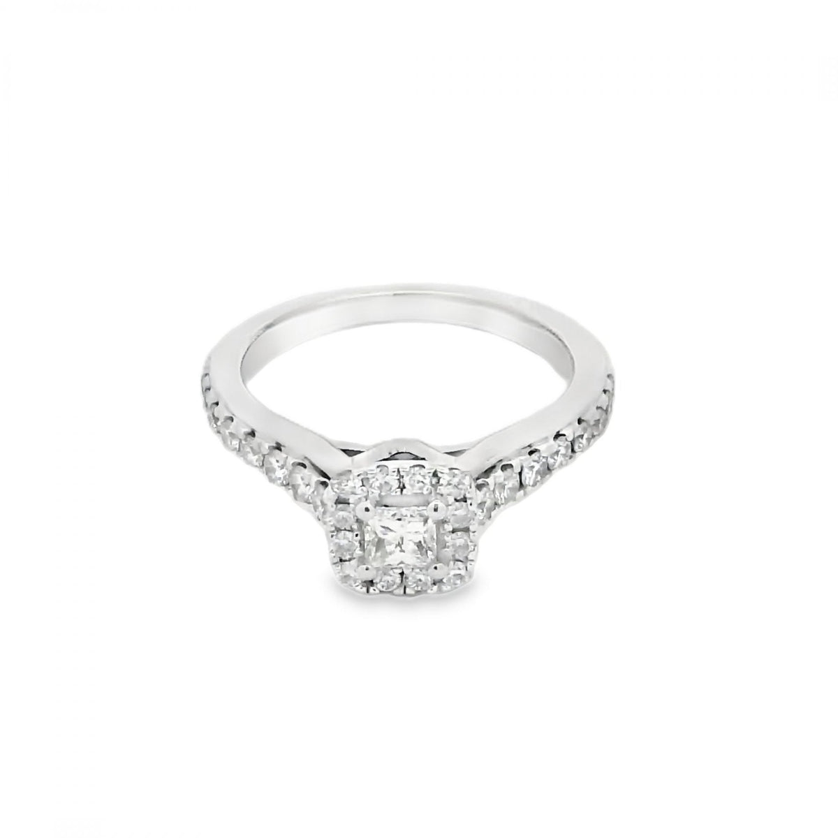 Ladies 18ct White Gold VERA WANG LOVE Diamond Cluster Ring