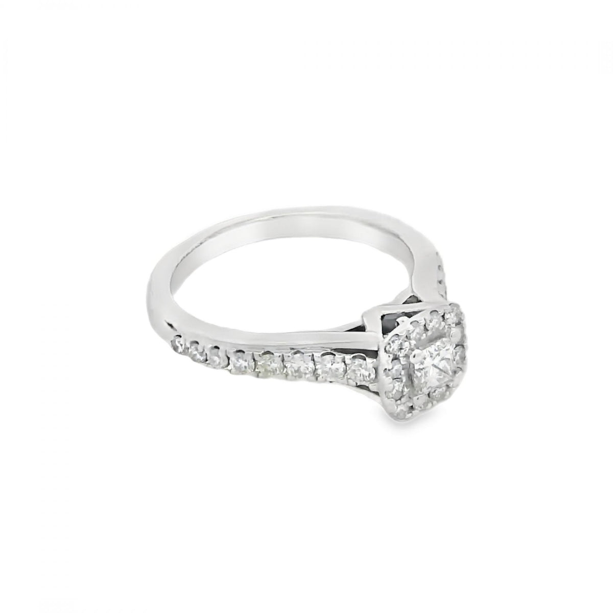 Ladies 18ct White Gold VERA WANG LOVE Diamond Cluster Ring
