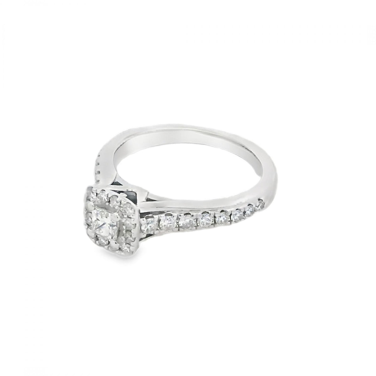 Ladies 18ct White Gold VERA WANG LOVE Diamond Cluster Ring