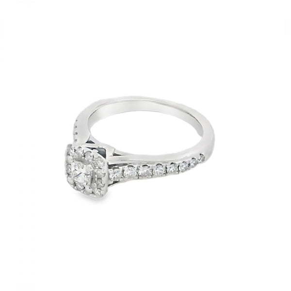 Ladies 18ct White Gold VERA WANG LOVE Diamond Cluster Ring