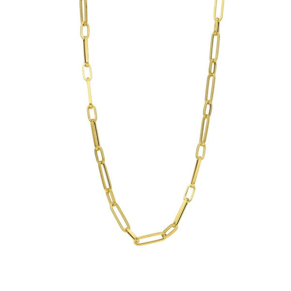 9ct Yellow Gold Paperlink Long Chain - 28" - 6.1g