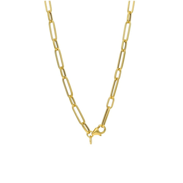 9ct Yellow Gold Paperlink Long Chain - 28" - 6.1g