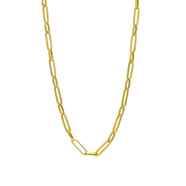 9ct Yellow Gold Paperlink Chain - 18" - 4.2g