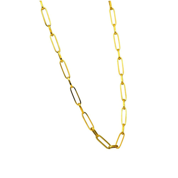 9ct Yellow Gold Paperlink Chain - 18" - 4.2g