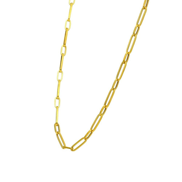 9ct Yellow Gold Paperlink Chain - 18" - 4.2g