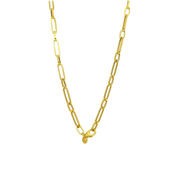 9ct Yellow Gold Paperlink Chain - 18" - 4.2g
