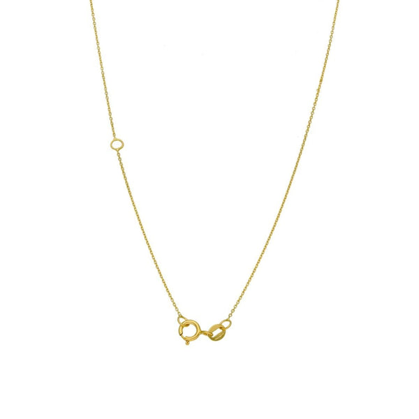 9ct Yellow Gold Multi Layered Cross Necklace - 18"