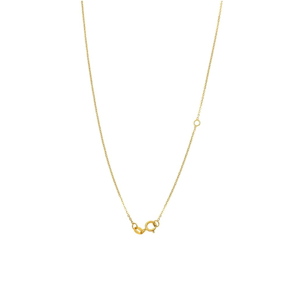9ct Yellow Gold Cultured Pearl Drop Necklace - 18" - 2.2g