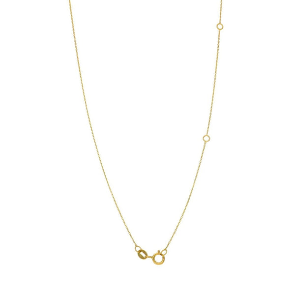9ct Yellow Gold Double Loop & Trace Necklace - 20/22/24" - 1.7g