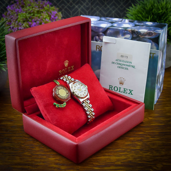 Lady Datejust 69173 - Mother of Pearl Ruby Dial - 1998