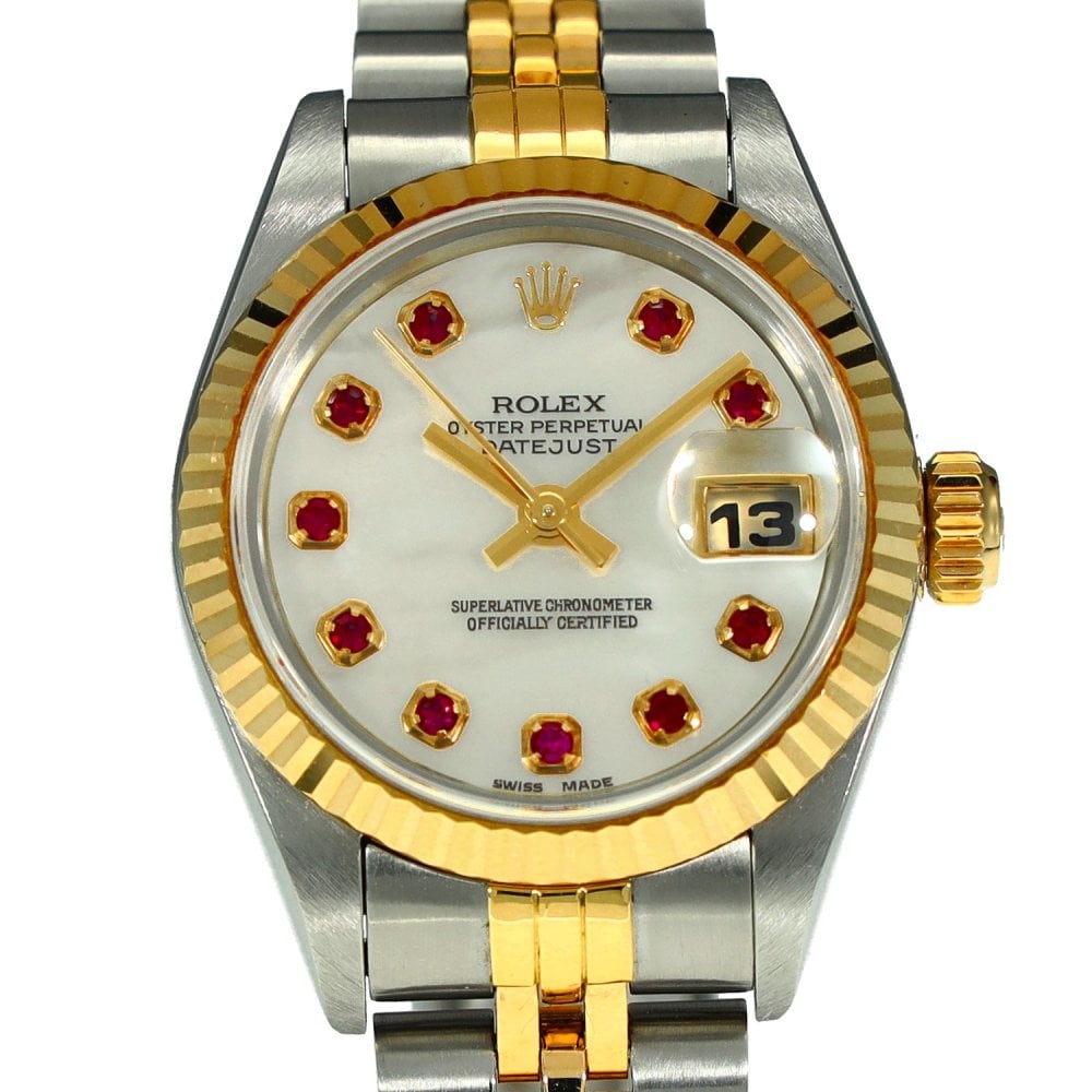 Lady Datejust 69173 - Mother of Pearl Ruby Dial - 1998