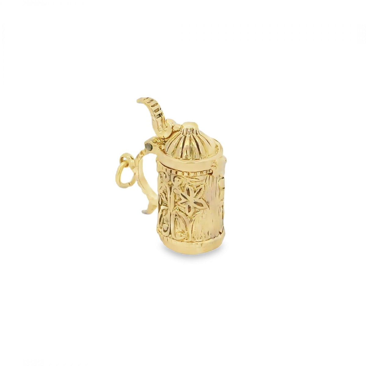 9ct Yellow Gold Tankard Charm - 18x22x10mm - 5.2g