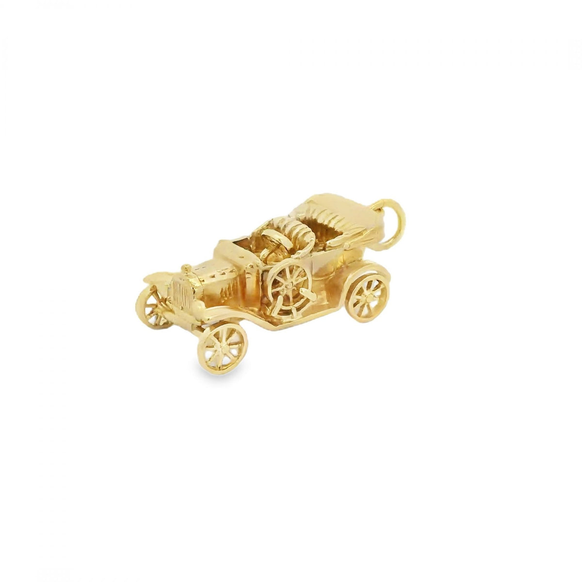 9ct Yellow Gold Vintage Car Charm - 29x9x13mm - 7.8g