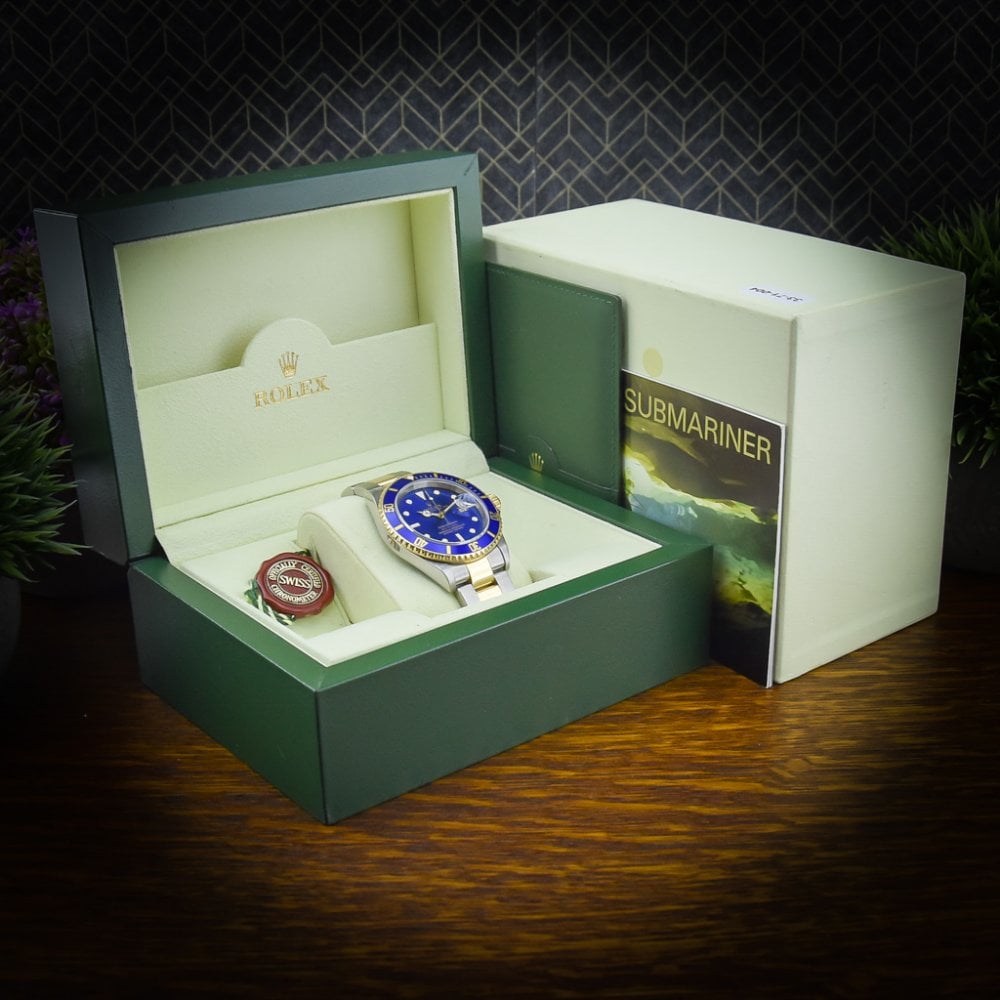 Submariner Blue 16613 - Mens Watch - Blue Dial - 2006