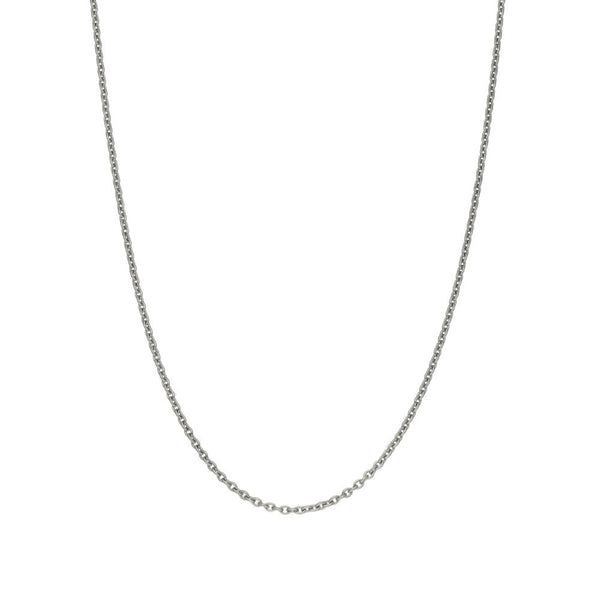 18ct White Gold Trace Chain - 18 inch - 3.1g