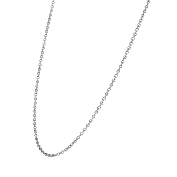 18ct White Gold Trace Chain - 18 inch - 3.1g