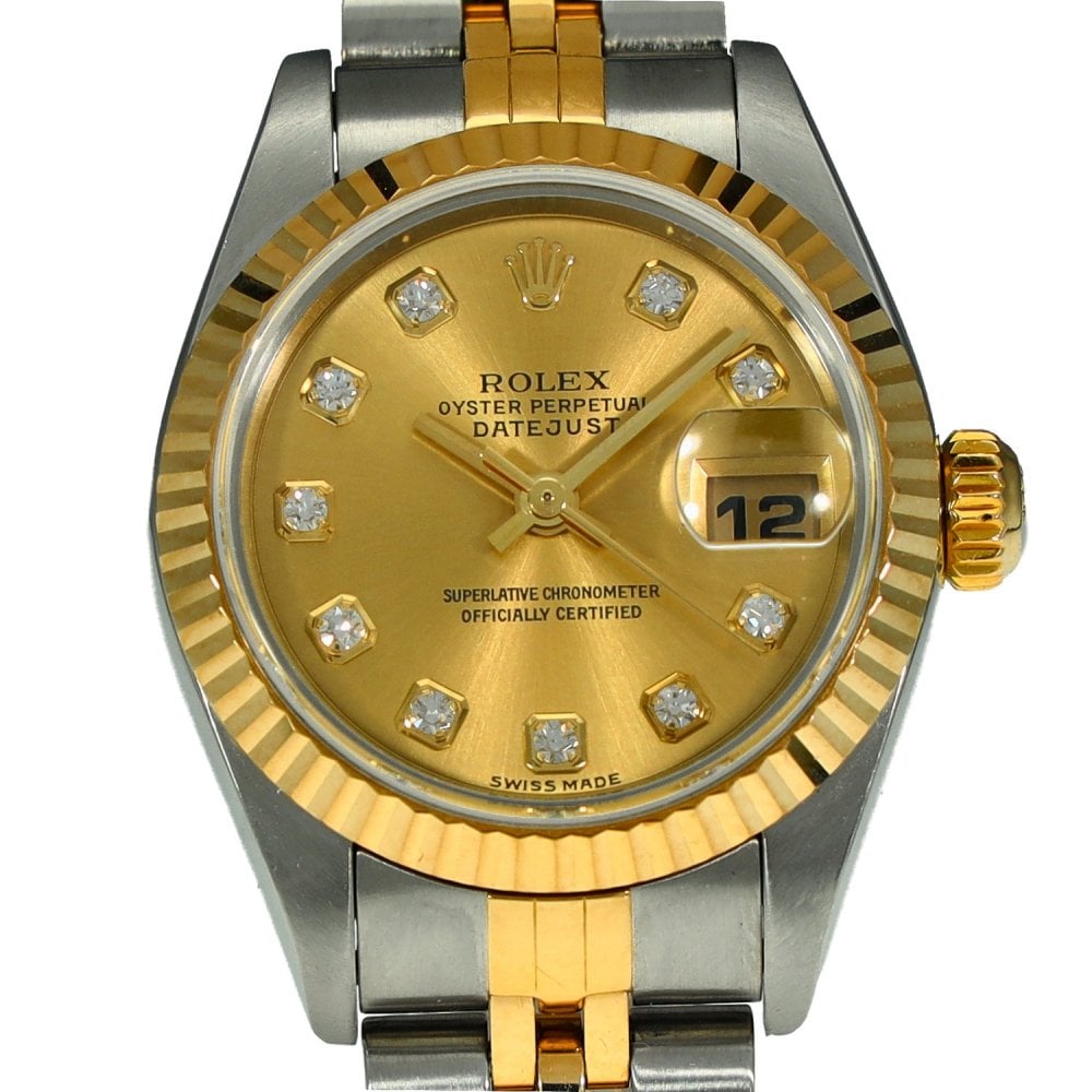 Lady-Datejust 79173 - Champagne Diamond Dial - 2002