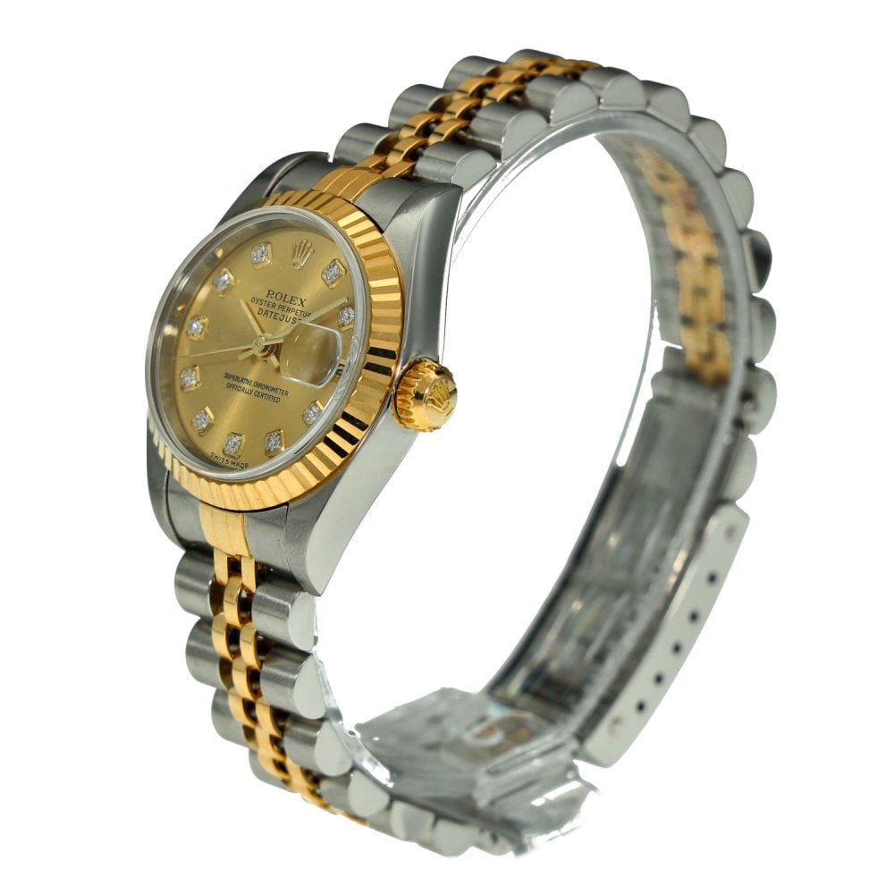 Lady-Datejust 79173 - Champagne Diamond Dial - 2002