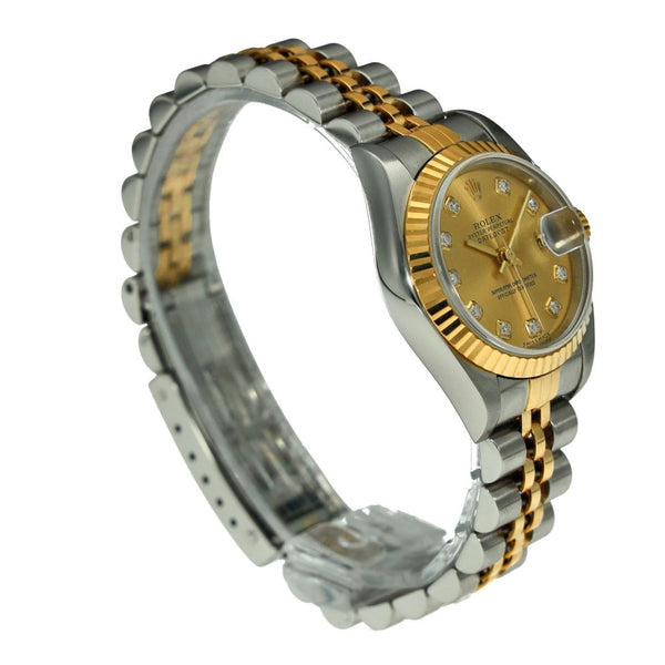 Lady-Datejust 79173 - Champagne Diamond Dial - 2002