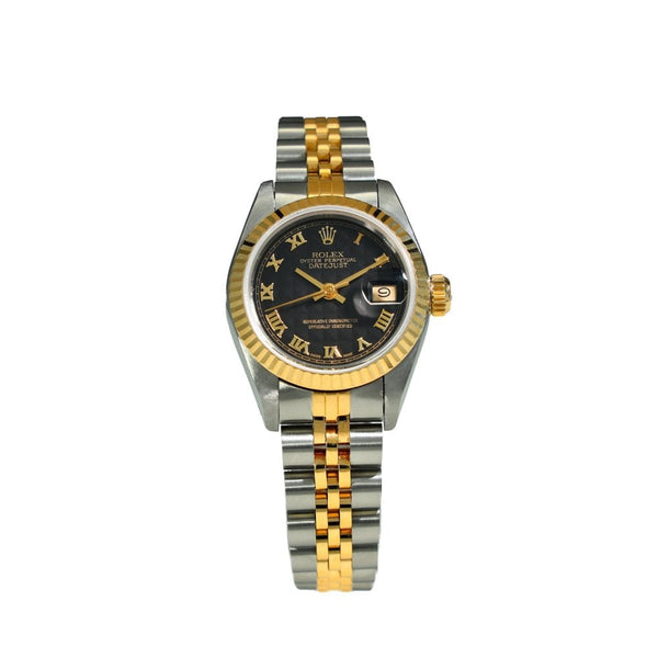 Lady-Datejust 69173 - Black Pyramid Dial - 1991