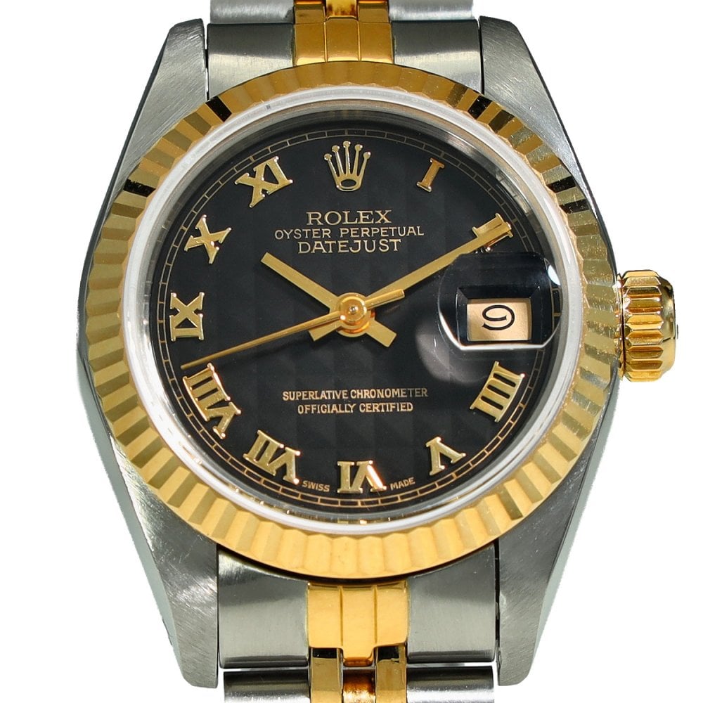 Lady-Datejust 69173 - Black Pyramid Dial - 1991