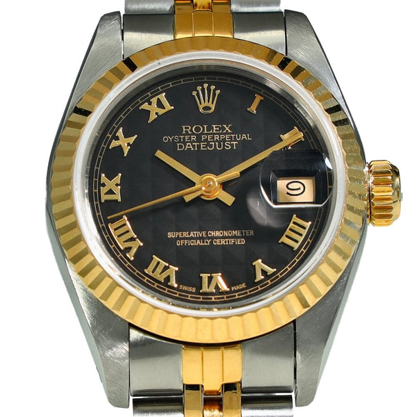 Lady-Datejust 69173 - Black Pyramid Dial - 1991