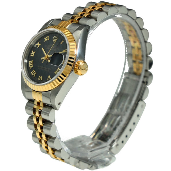 Lady-Datejust 69173 - Black Pyramid Dial - 1991