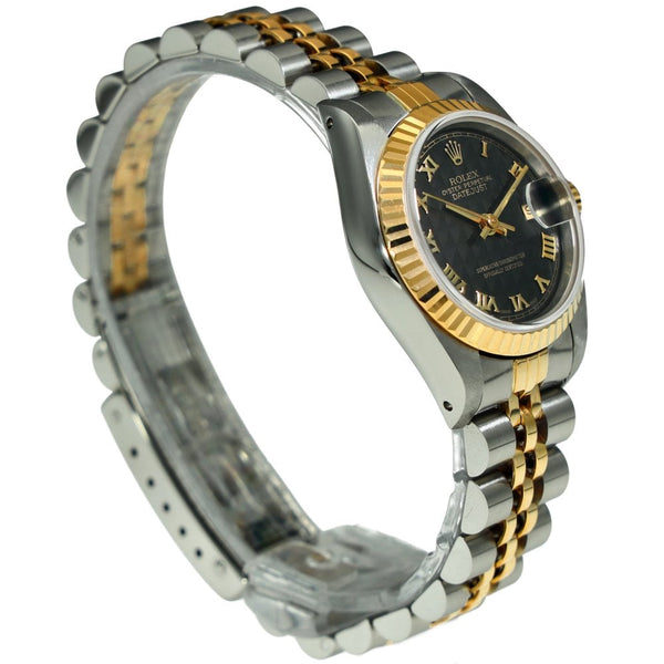 Lady-Datejust 69173 - Black Pyramid Dial - 1991