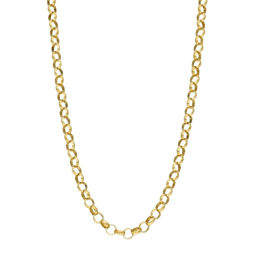 Gents 9ct Yellow Gold Belcher Chain - 26" - 16.3g
