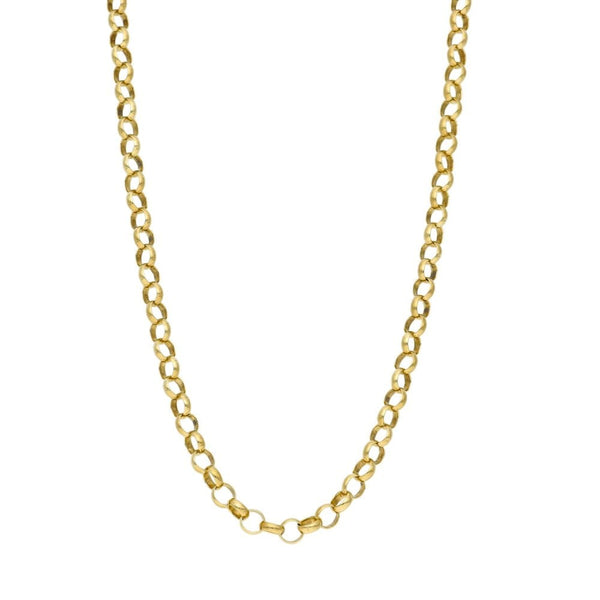 Gents 9ct Yellow Gold Belcher Chain - 26" - 16.3g