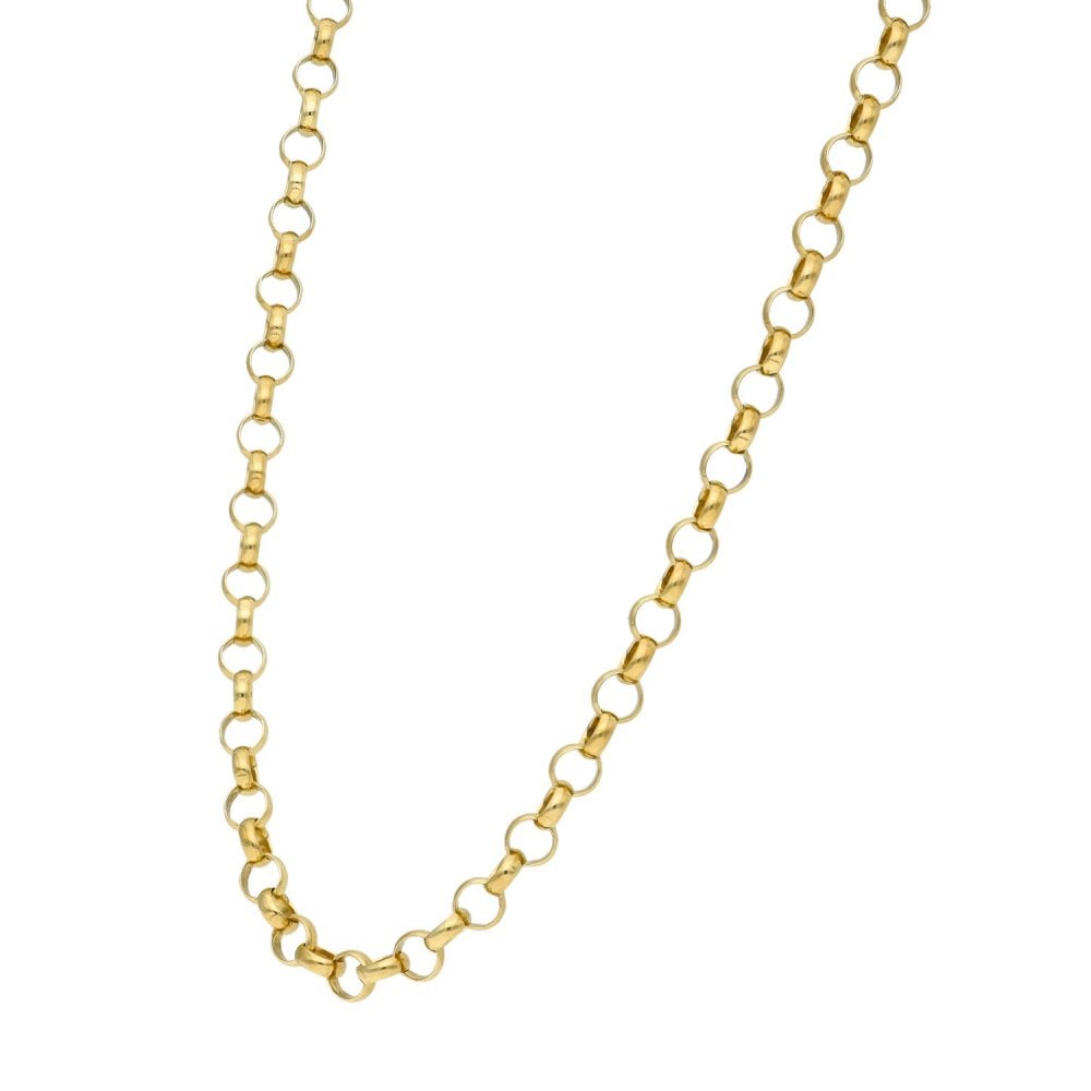 Gents 9ct Yellow Gold Belcher Chain - 26" - 16.3g