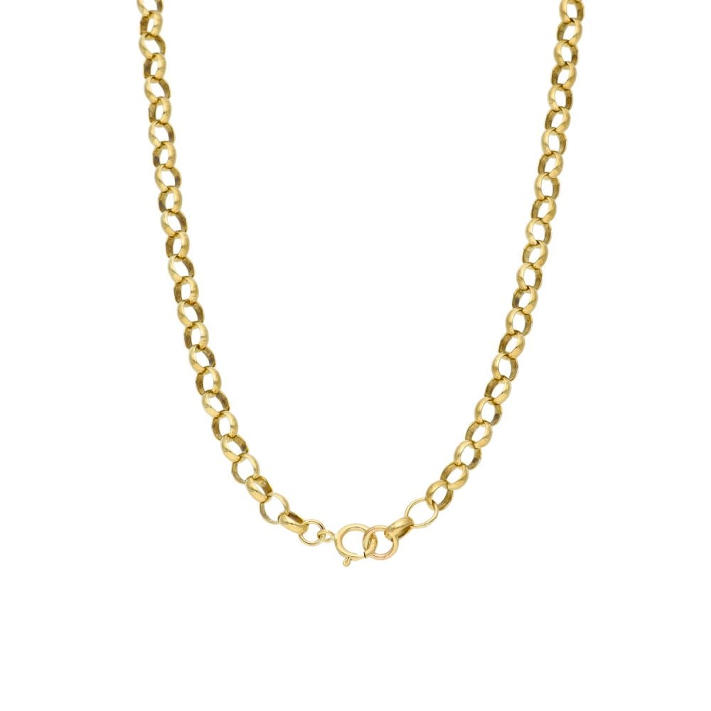 Gents 9ct Yellow Gold Belcher Chain - 26" - 16.3g