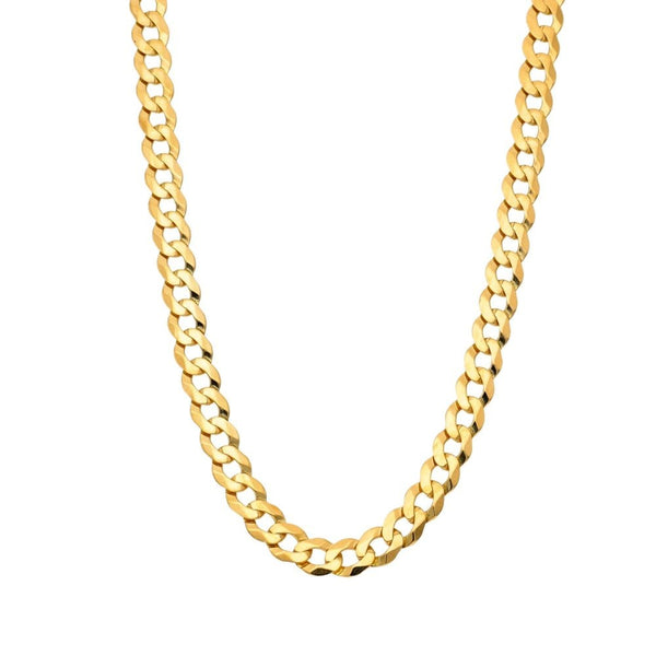 Gents 9ct Yellow Gold Curb Chain - 21" - 15.8g