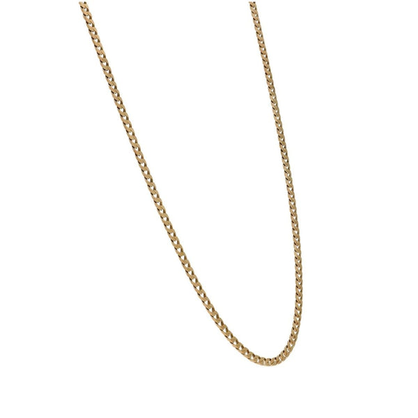 Ladies 9ct Yellow Gold Curb Chain - 18" - 4.5g