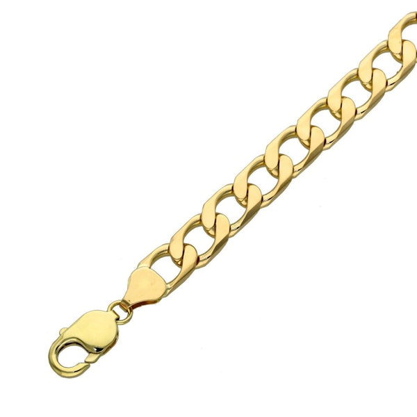 9ct Yellow Gold Curb Bracelet - 8" - 24.6g