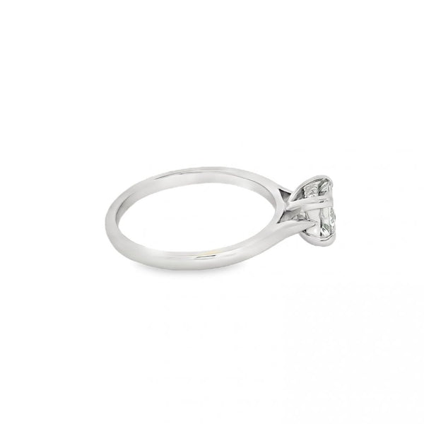 Platinum Diamond Solitaire Engagement Ring - 0.71ct - Size L