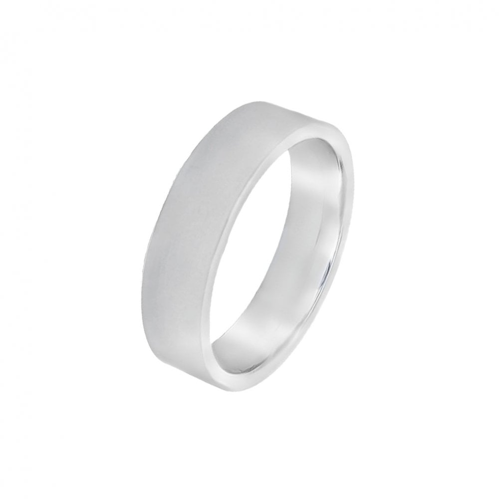 Platinum 6mm Wedding Ring - 17.2g - Size W