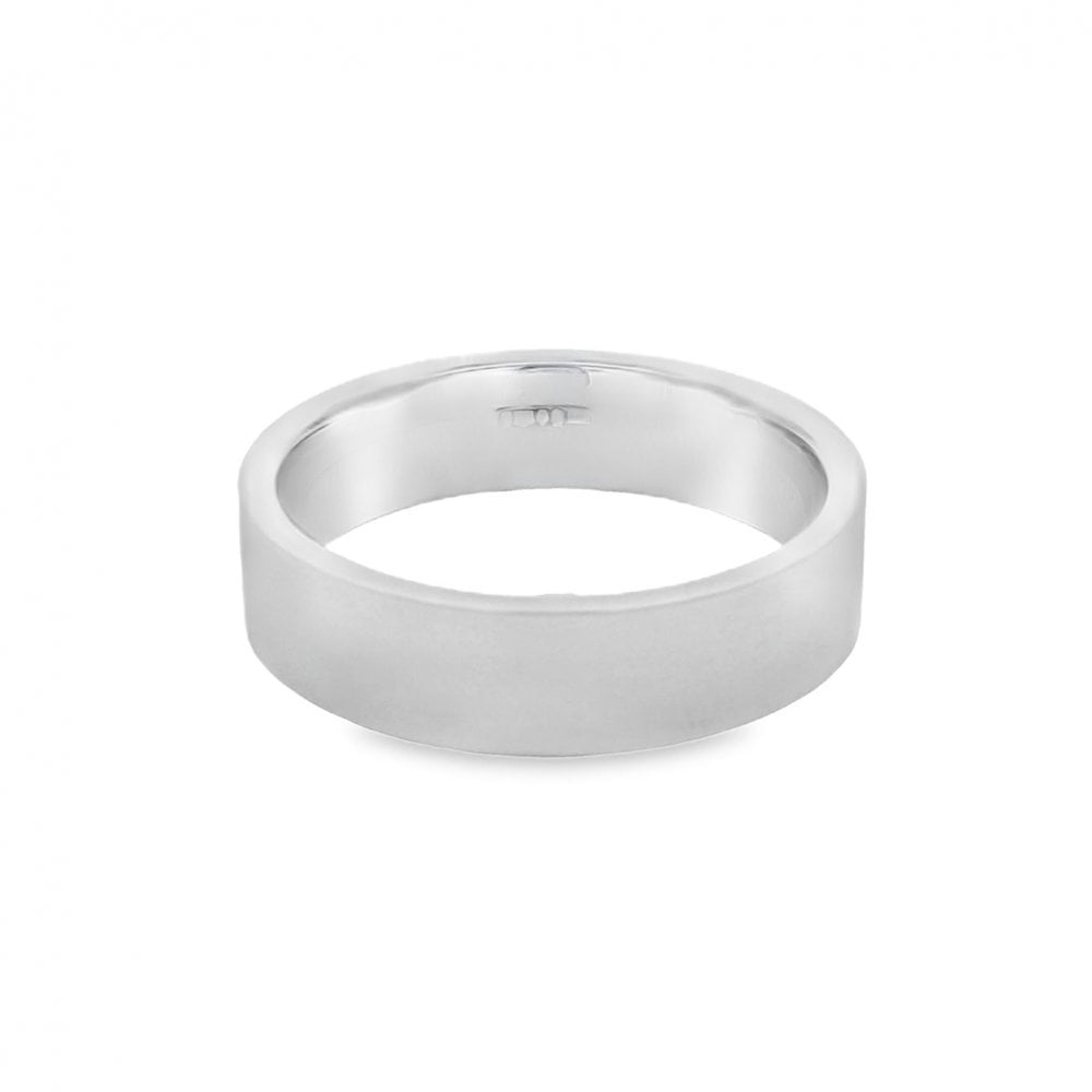 Platinum 6mm Wedding Ring - 17.2g - Size W