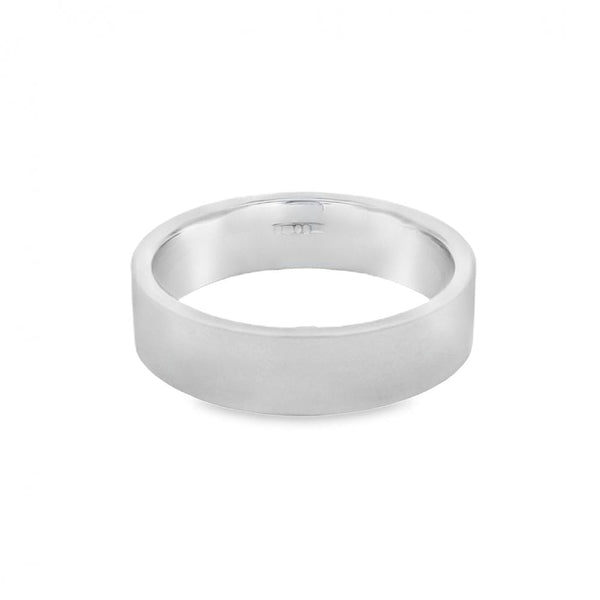 Platinum 6mm Wedding Ring - 17.2g - Size W