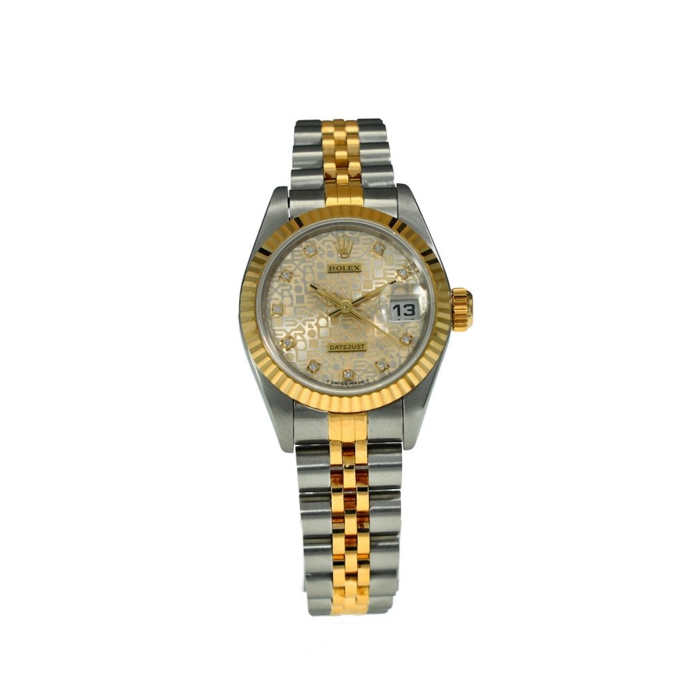 Lady-Datejust 69173 - Silver Diamond Dial - 1995