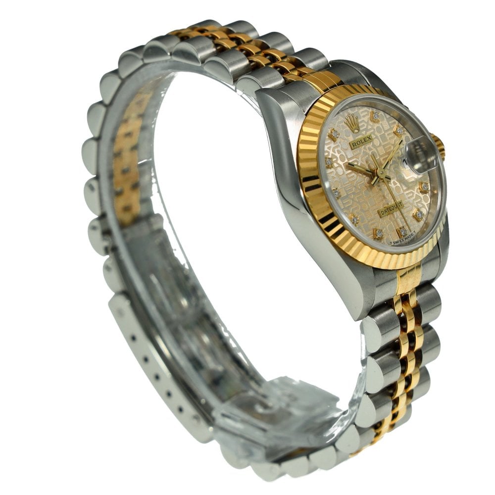 Lady-Datejust 69173 - Silver Diamond Dial - 1995