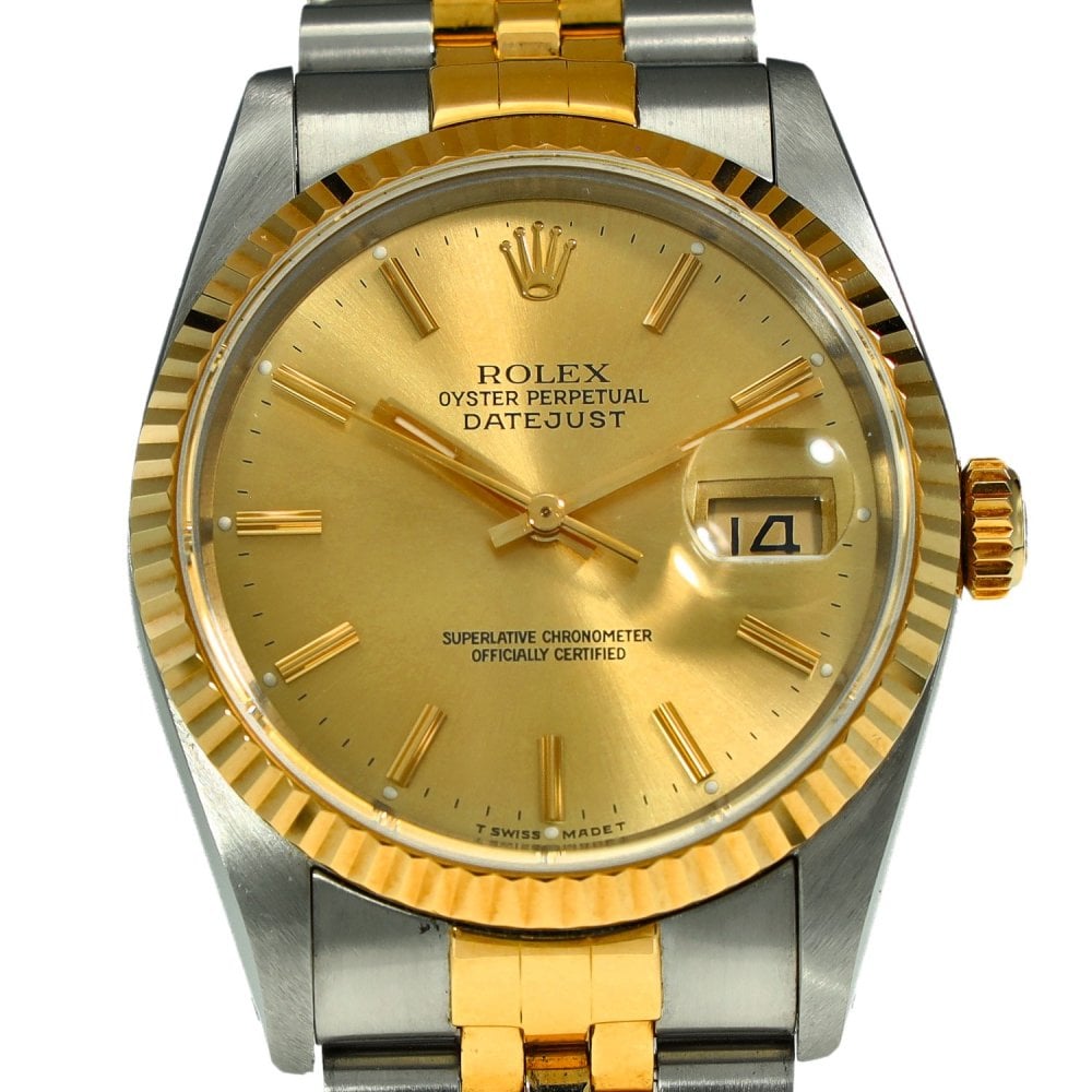 Datejust 16233 - Gents Watch - Baton Dial - 1992.