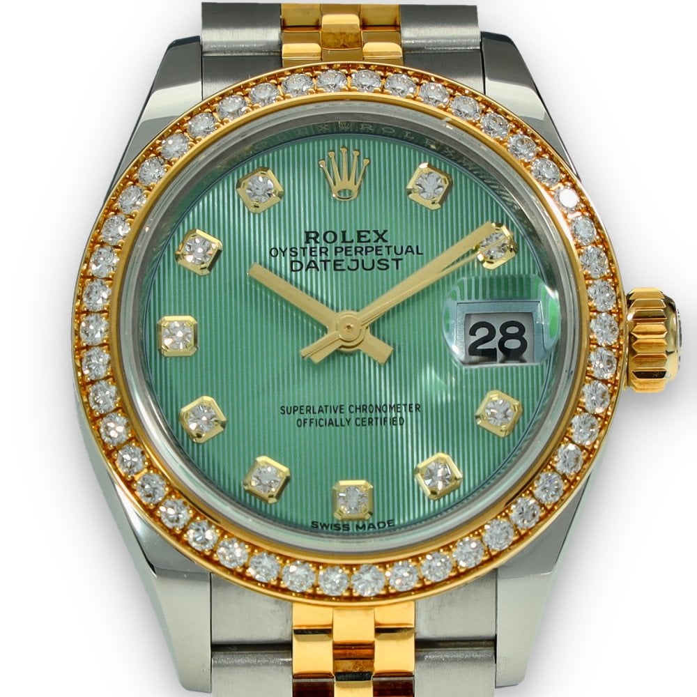 Lady-Datejust 279383RBR - Mint Green Diamond Dial - 2020